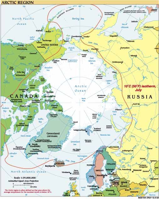 Arctic Region Map