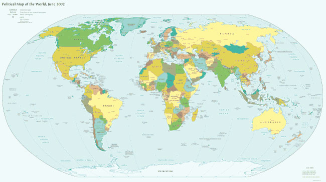 The map of Political World above and other country and continent maps listed 