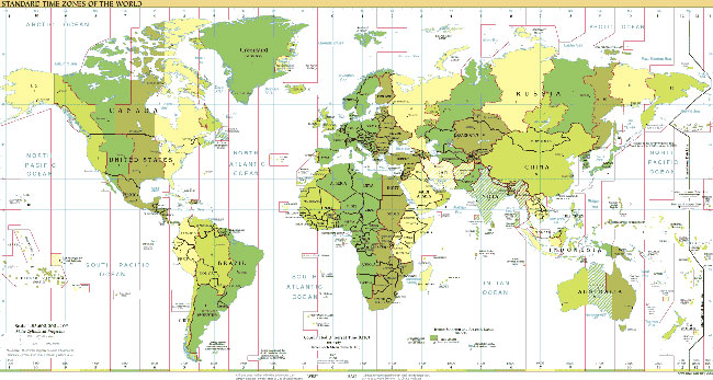 Time Zone Map